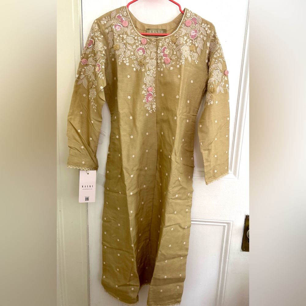 NWT KALKI Designer Indian Salwar Kameez Set Size S - Picture 2 of 15